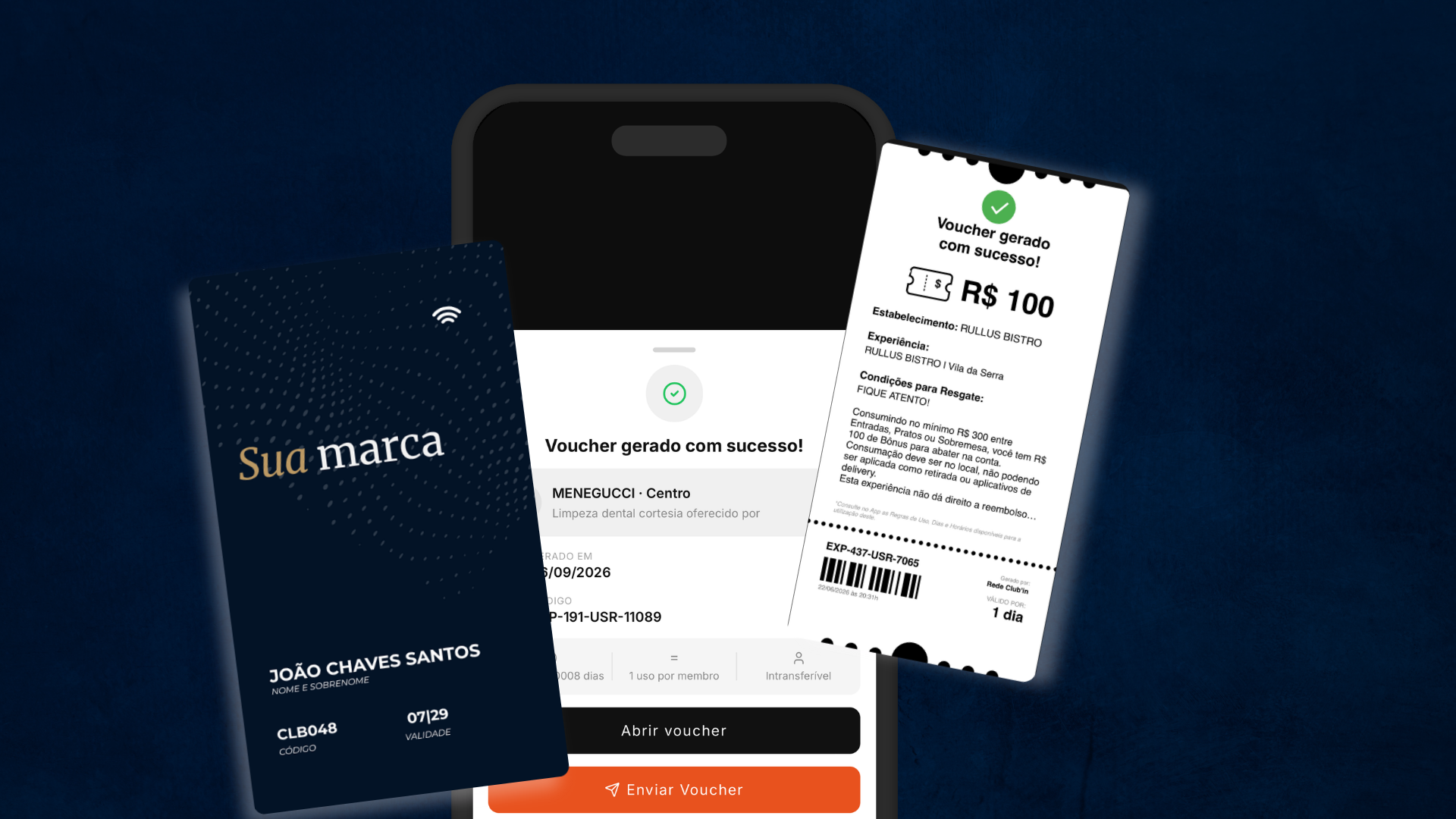 Voucher e página do parceiro