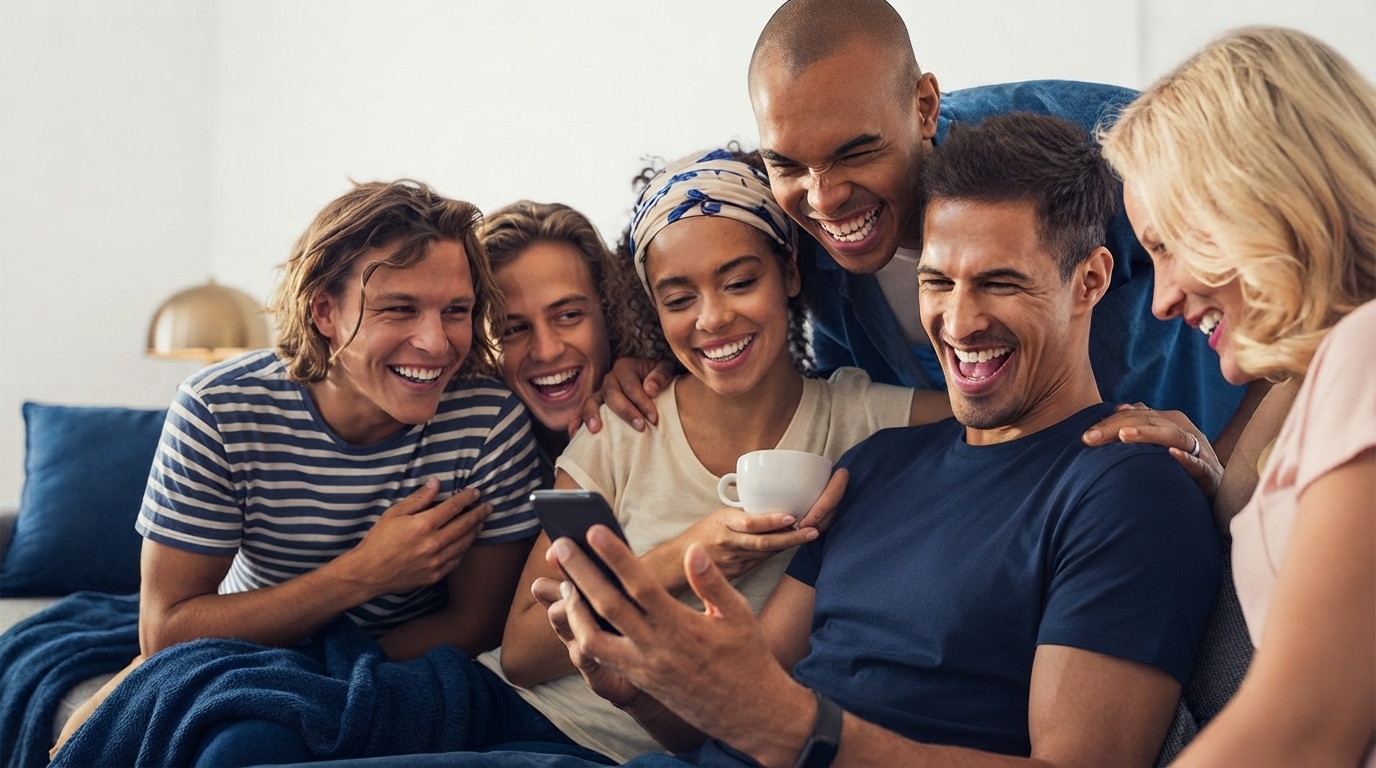 Membros de um clube de benefícios reunidos